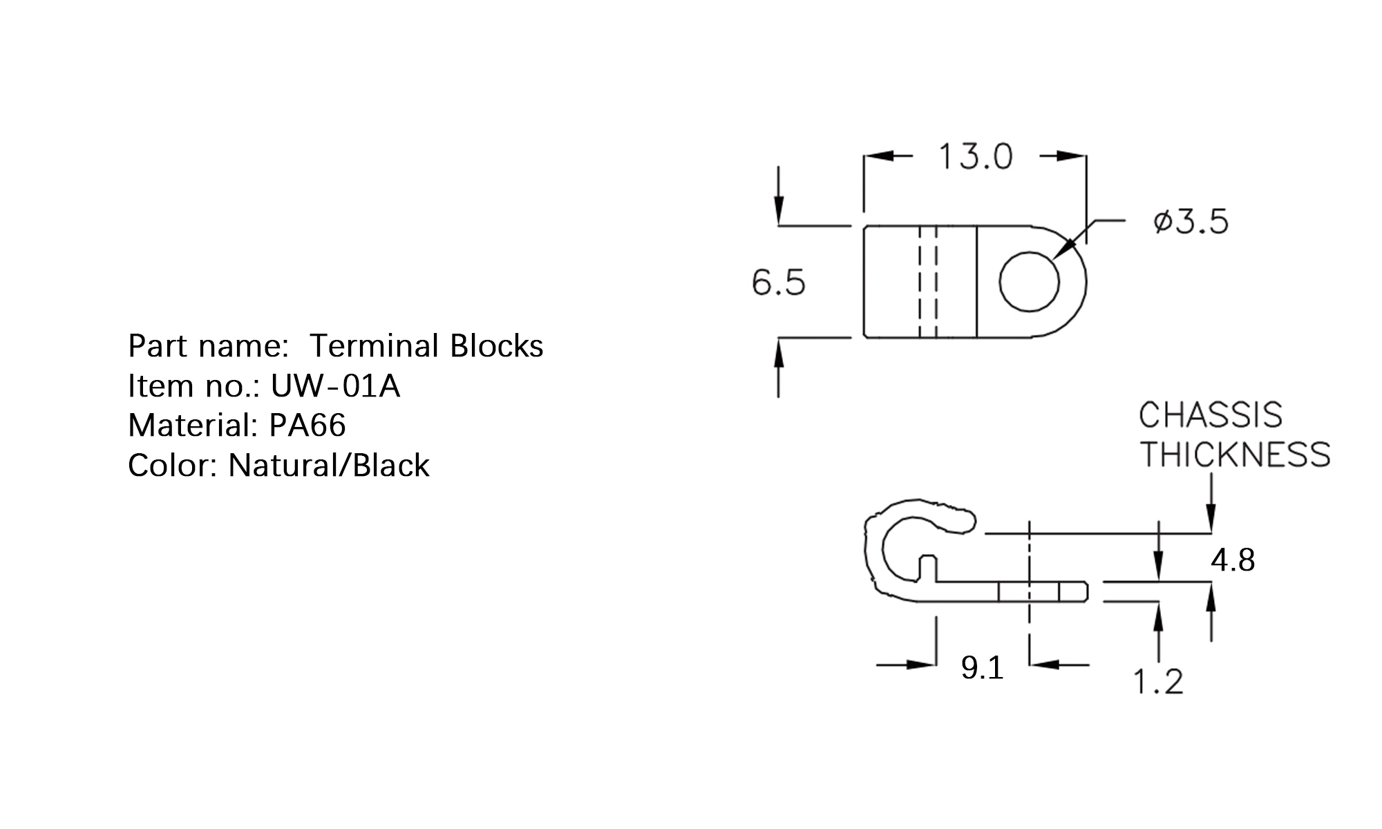 Terminal Blocks UW-01A